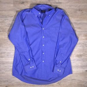 Men's Club Room Blue Button Down